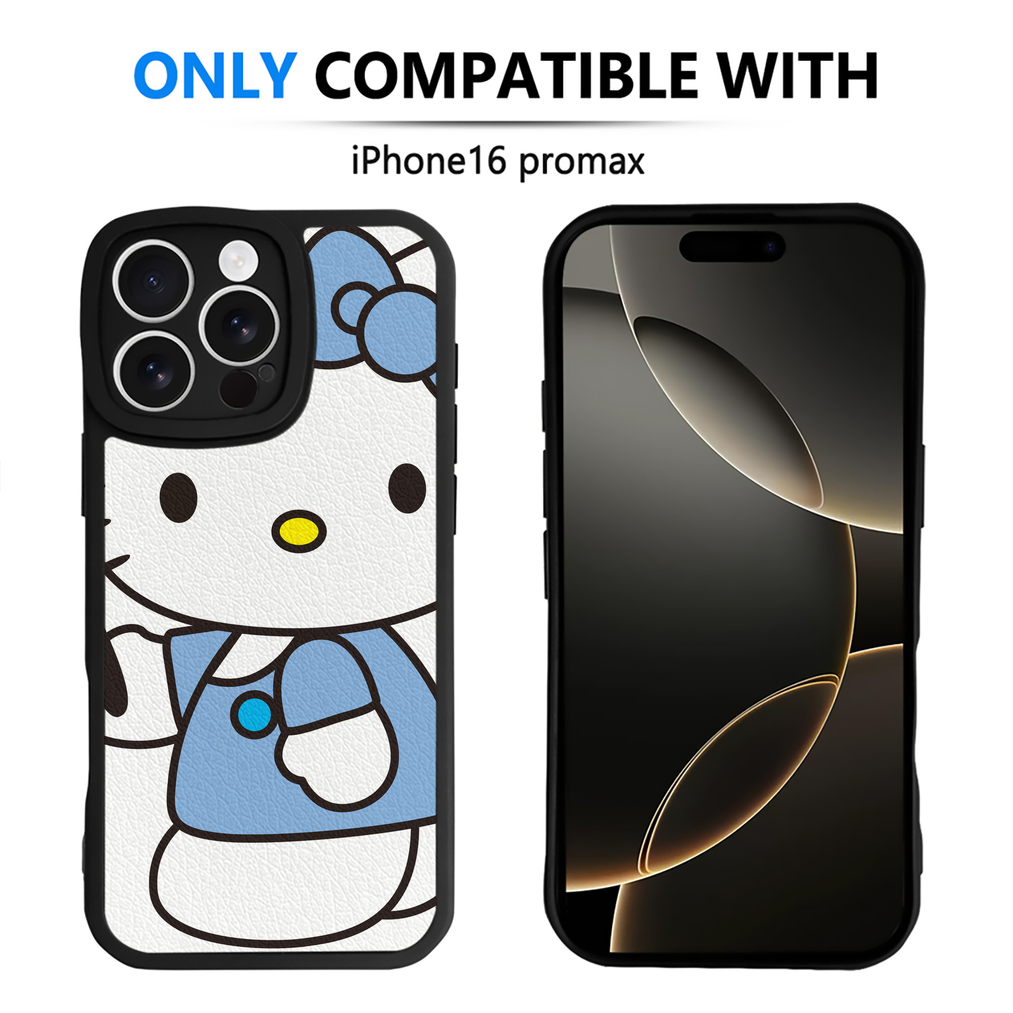 （画像用） Hello Kitty ハローキティ 【iPhone 16シリーズ対応】シリコンスマホケース（レザー調） 材質：シリコン